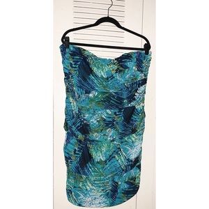 Strapless Tropical Dress